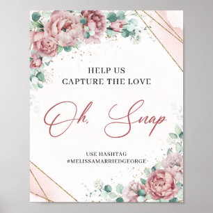 Poster Instagram Aidez-nous à capturer l'amour oh snap si