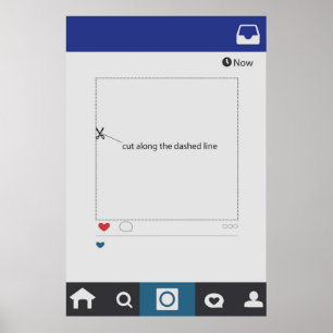 Poster Instagram Style Mariage Photo-ooth Frame Prop