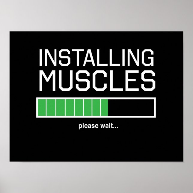 Poster Installation des muscles (Devant)