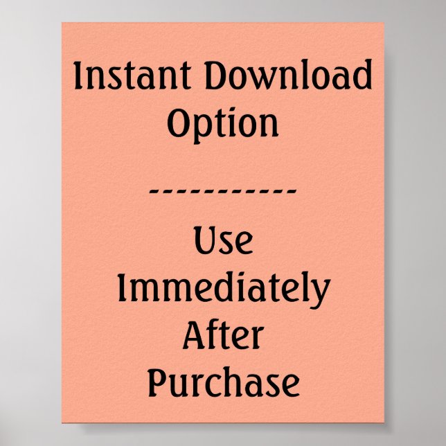 Poster Instant Download Template (Front)