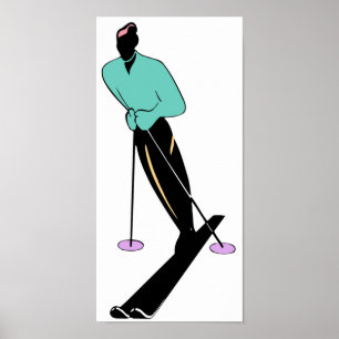 POSTER INSTRUCTEUR SKI