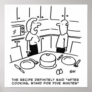 Poster Instructions pour la recette Cuisine suivie dans u