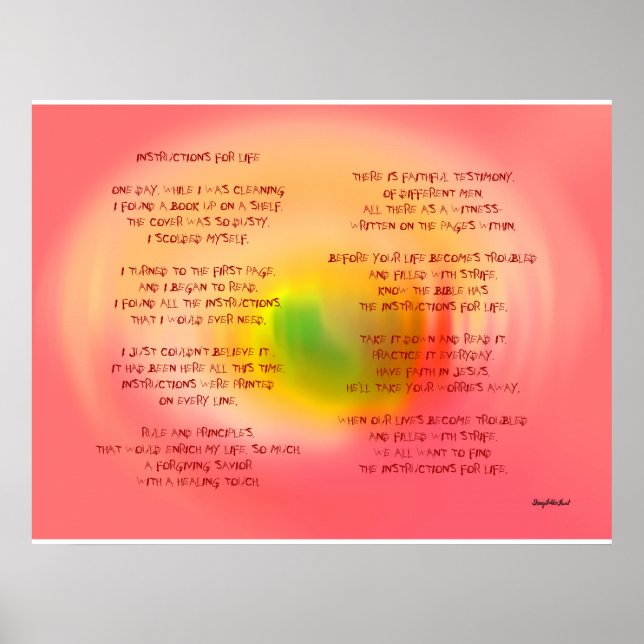 POSTER INSTRUCTIONS POUR LA VIE (Devant)