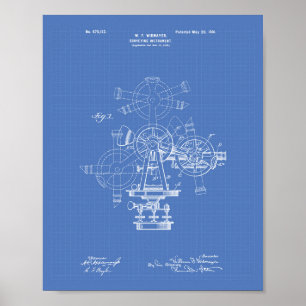 Poster Instrument d'enquête 1901 Plan directeur de l'art