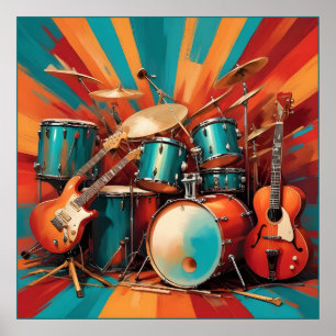 Poster Instruments de musique