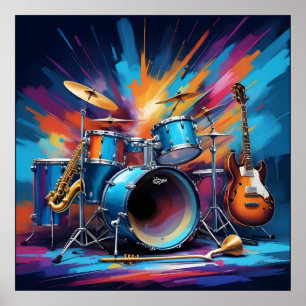 Poster Instruments de musique