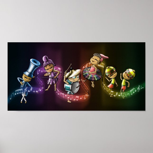 Poster Instruments de musique (Devant)