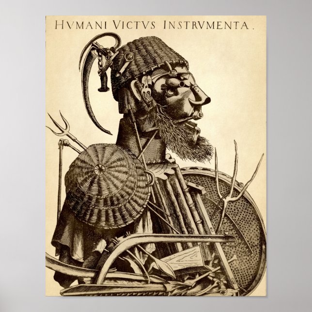 Poster Instruments de subsistance humaine - Agriculture (Devant)