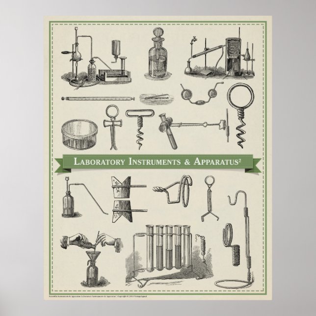 Poster Instruments et appareils de laboratoire 2 (Devant)