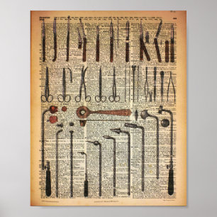 Poster Instruments Médicales vintages