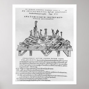 Poster Instruments pour Dissections, illustration de 'De