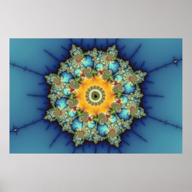 Poster Insulaire - Mandelbrot Art (Devant)
