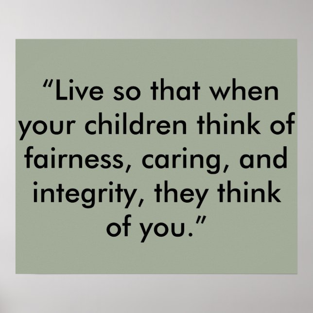 Poster intégrité (Devant)