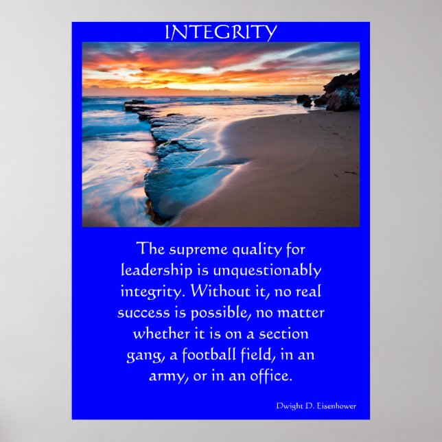 Poster INTEGRITY majestueux front de mer (Devant)
