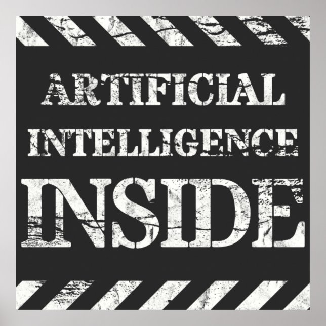 Poster Intelligence artificielle à l'intérieur (Devant)