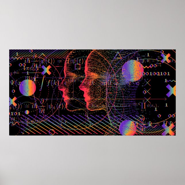 Poster Intelligence artificielle et conception de la réal (Devant)