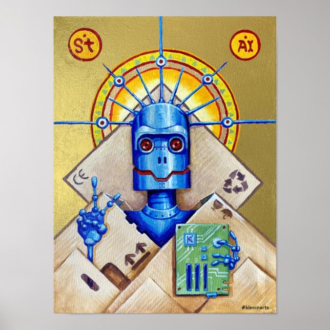 Poster Intelligence artificielle St. (série "Deus ex box" (Devant)