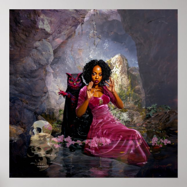 Poster Intention manifeste Witchy AI Art Matte Value (Devant)