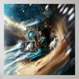 Poster Intention manifeste Witchy AI Art Matte Value