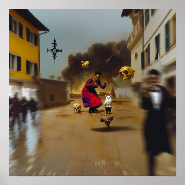 Poster Intention manifeste Witchy AI Art Matte Value (Devant)