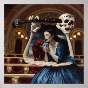 Poster Intention manifeste Witchy AI Art Matte Value