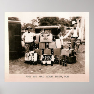 Poster Interdiction Beer Raid, Kilgore, TX 1931