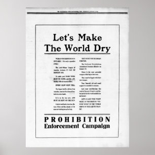 POSTER INTERDICTION DU JOURNAL MONDIAL DE 1920