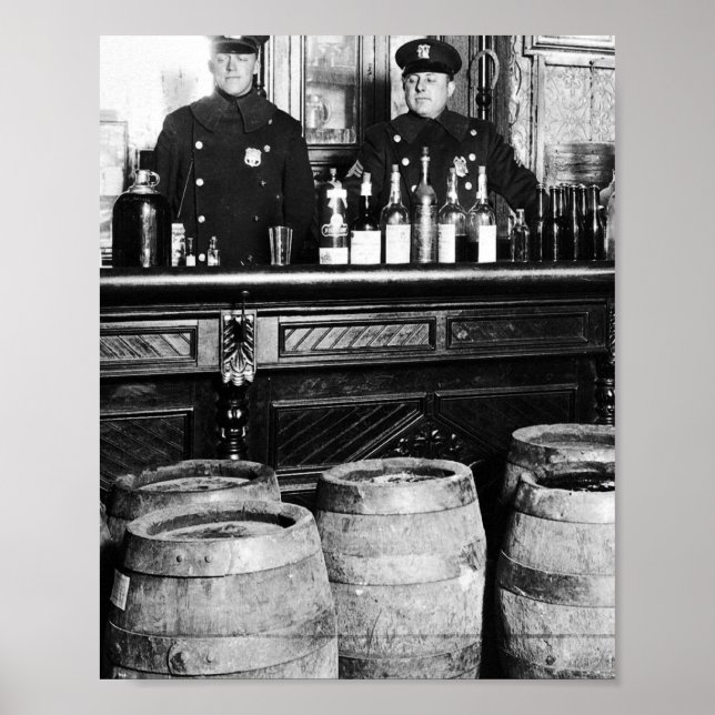 Poster Interdiction - Police Speakeasy Raid Bootlegger -  (Devant)
