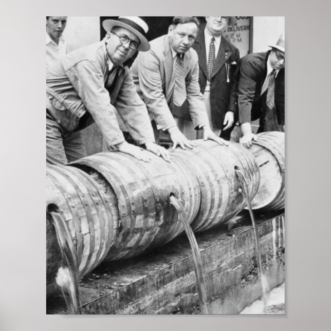 Poster Interdiction vintage Bootlegger Bière Alcool Dumpi (Devant)
