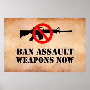 Poster Interdire les armes d'assaut