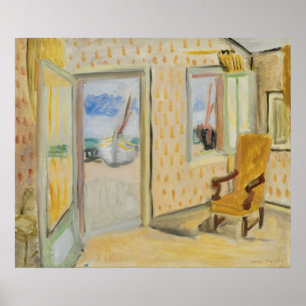 Poster Intérieur avec porte ouverte Matisse
