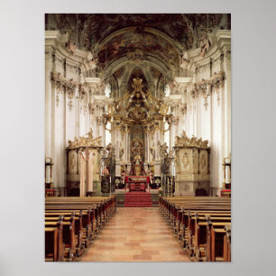 Poster Intérieur, conçu par Balthasar Neumann 1734-54