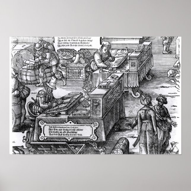 Poster Intérieur de la banque (Devant)