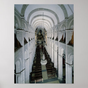 Poster Intérieur de la cathédrale commencé en 1078
