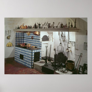 Poster Intérieur de la cuisine de l'Hôtel de Cabris