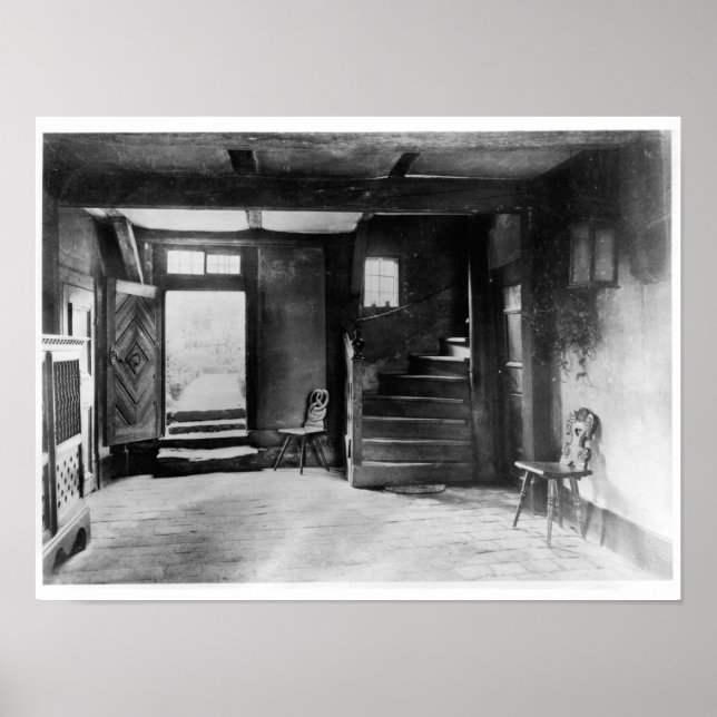 Poster Intérieur de la maison de Johann Sebastian Bach (Devant)