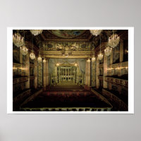 Intérieur de l'Opéra, achevé en 1770 (re