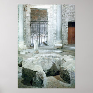 Poster Intérieur du baptistère octogonal de la cathédrale