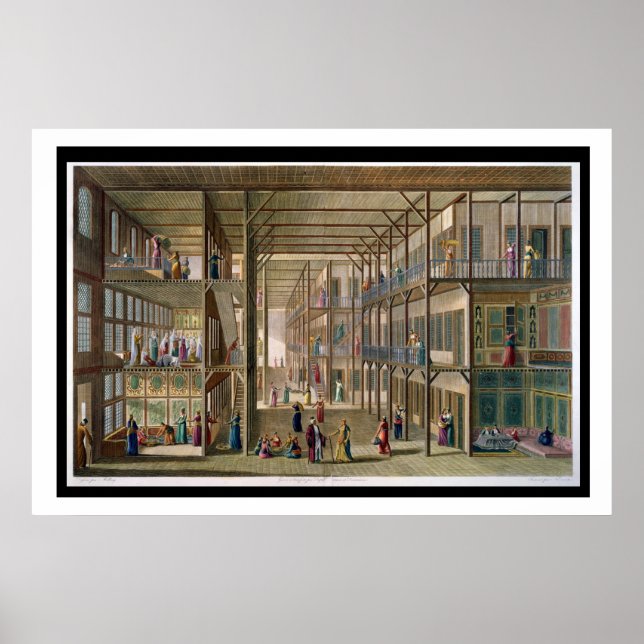 Poster Intérieur du Harem du Grand Seigneur de Constan (Devant)