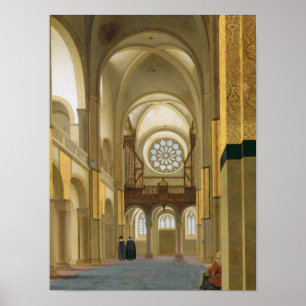 Poster Intérieur du Marienkirche à Utrecht, 1638