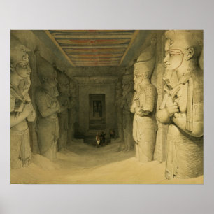 Poster Intérieur du Temple d'Abu Simbel, de "Egypt