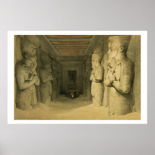 Poster Intérieur du temple d'Abu Simbel, de "Egypte