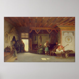 Poster Intérieur d'un café oriental