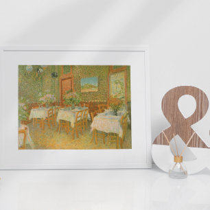 Poster Intérieur d'un restaurant par Vincent van Gogh