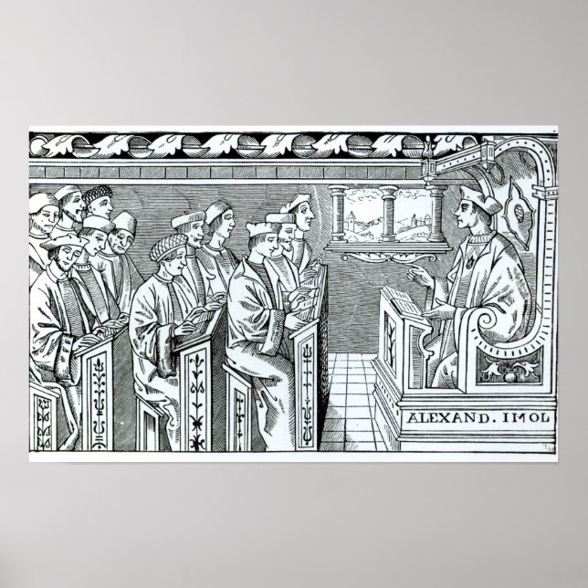 Poster Intérieur d'une école (Devant)