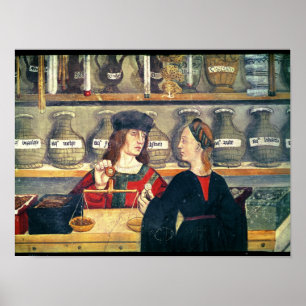 Poster Intérieur d'une pharmacie