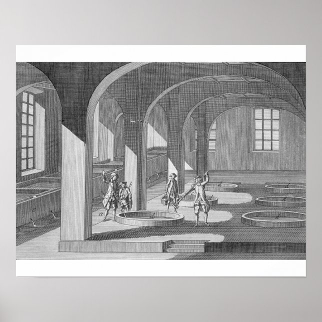 Poster Intérieur d'une usine de savon, illustration pour  (Devant)