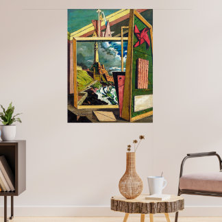 Poster Intérieur métaphysique 1917 | Giorgio de Chirico |