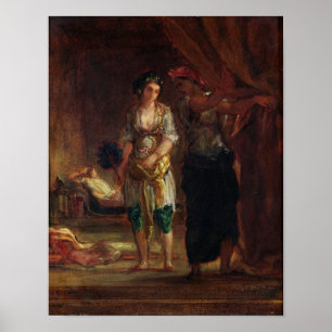 Poster Interior of a Harem in Oran, c.1847