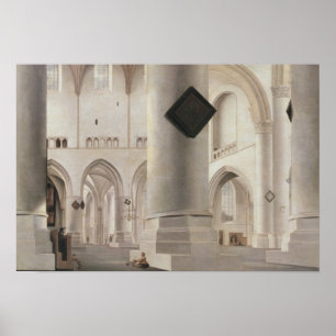 Poster Interior of the Grote Kerk, Amsterdam, c.1637